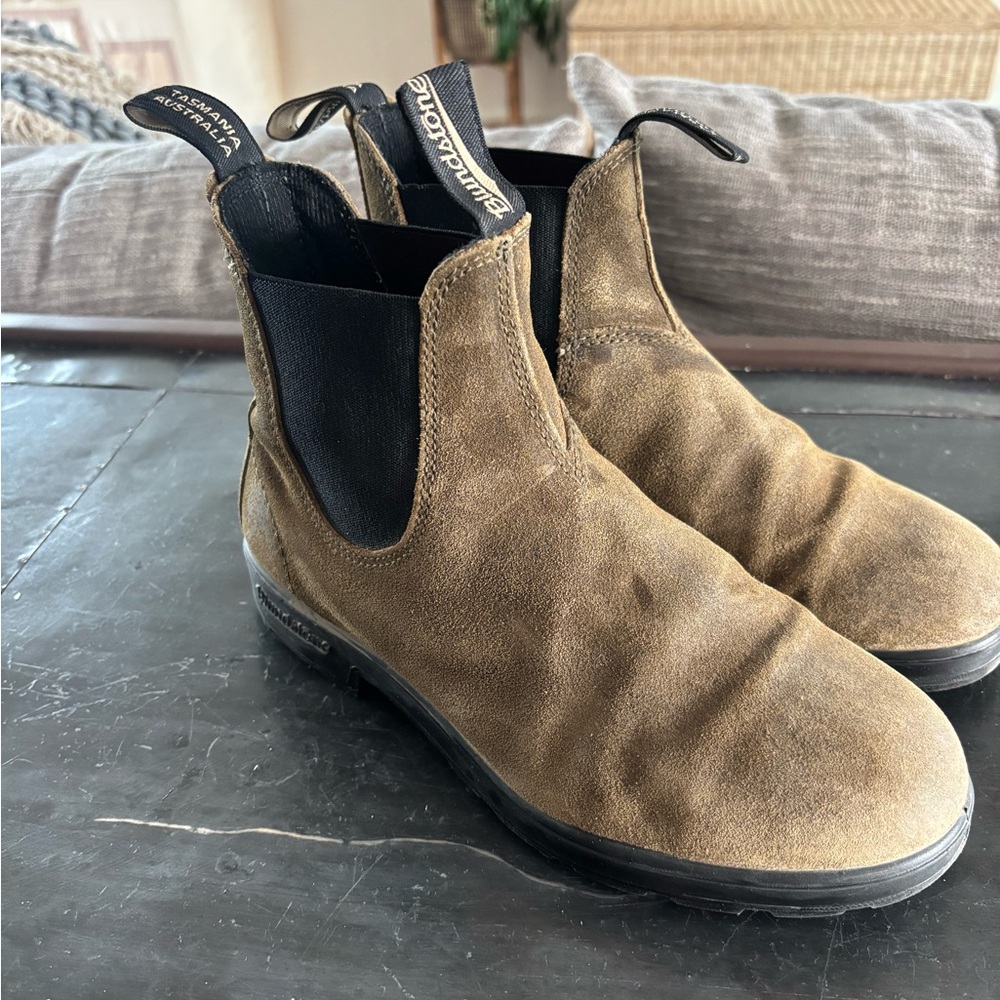 Blundstone Men's Suede Chelsea Boots - Brown